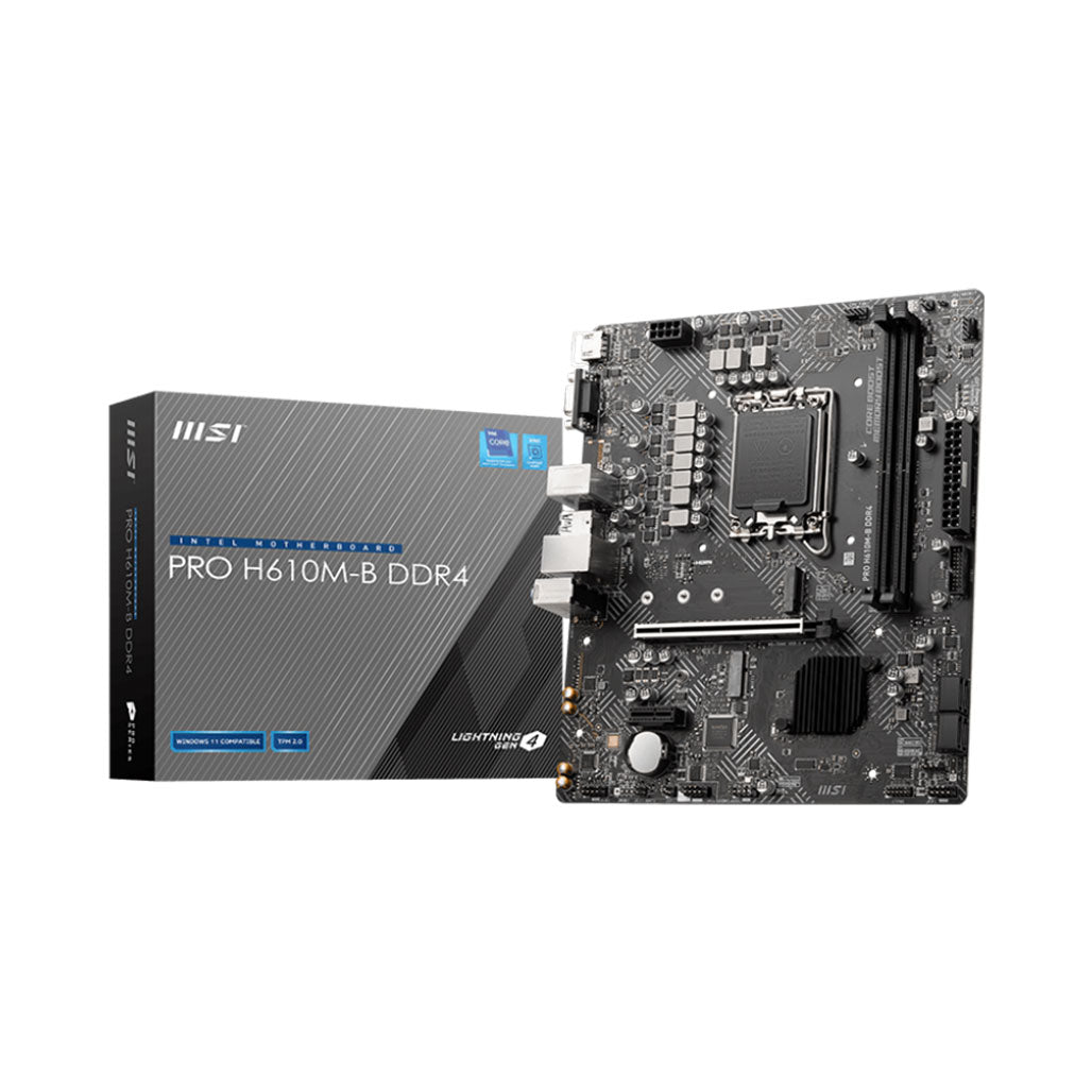 A Photo Of MSI PRO H610M-B DDR4 Motherboard - 911-7D46-022