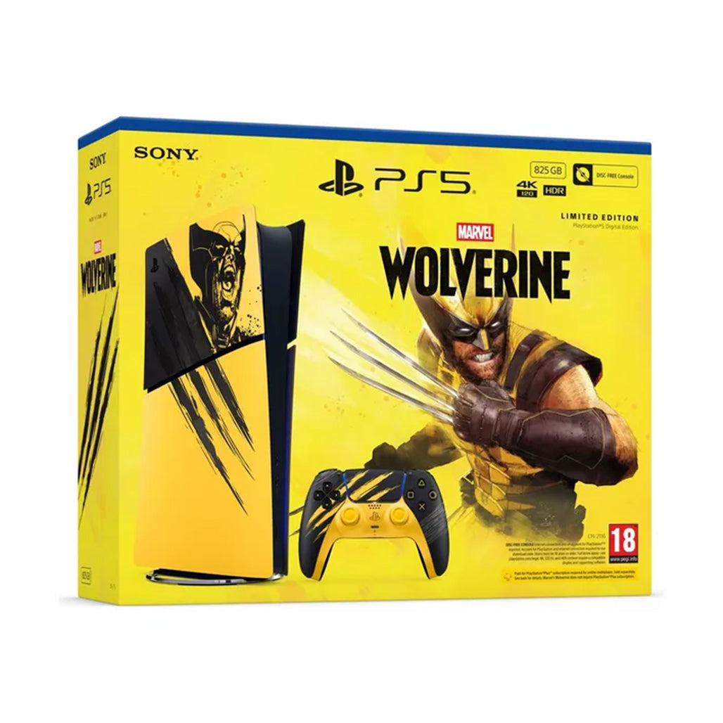 A Photo Of Sony PlayStation 5 Marvel’s Wolverine Battle Yellow Limited Edition Bundle – Digital Edition