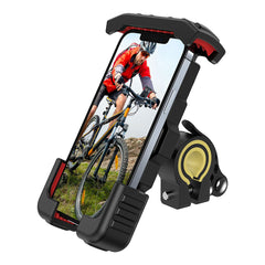 A Photo Of Phone Holder for Bicycle and Motorcycle | 360° Rotation with Wide Compatibility and Secure Grip