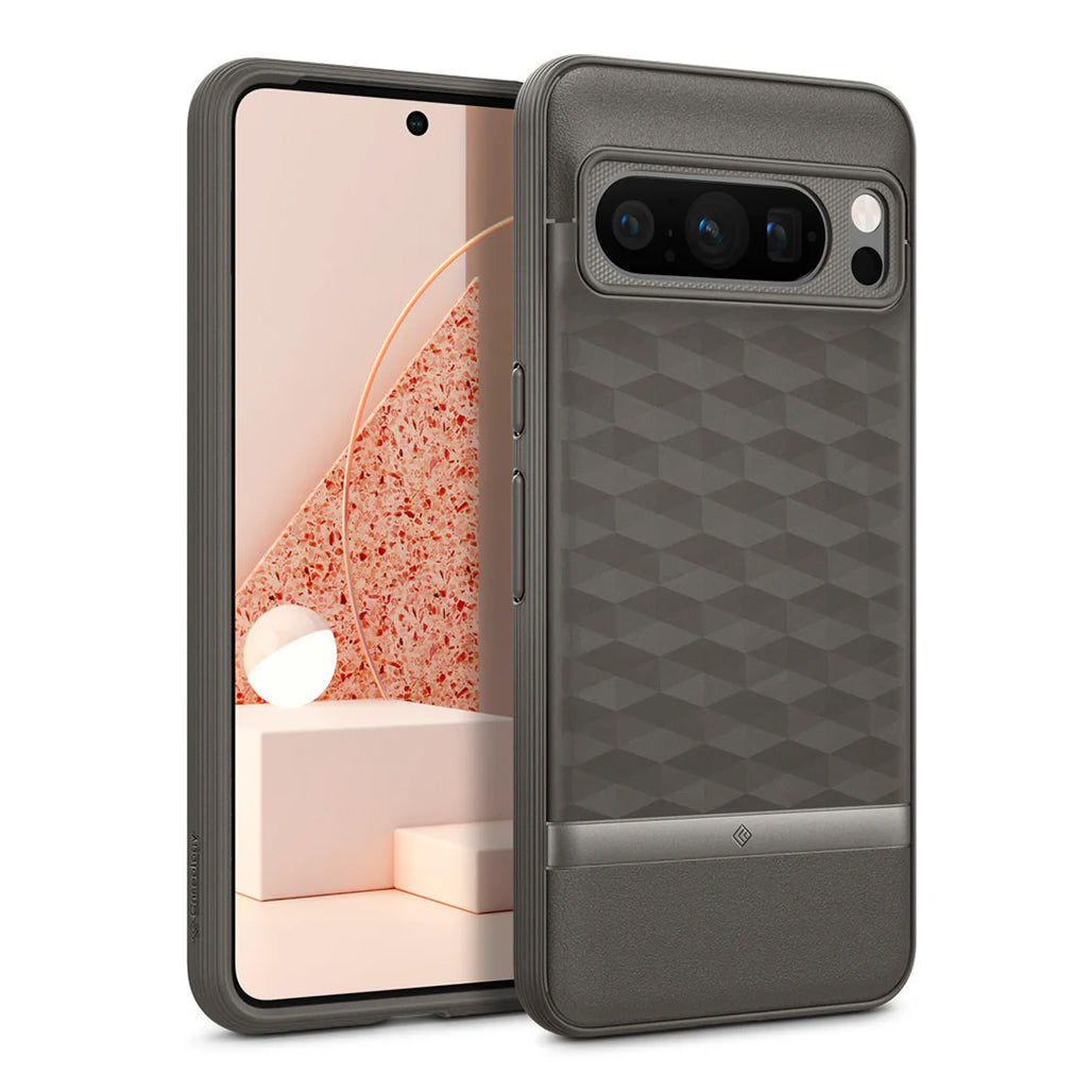 A Photo Of Caseology Parallax - Pixel 8 Pro Cover Case - Ash Gray