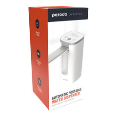 A Photo Of Porodo Lifestyle Mini Water Dispenser with LED Display - White