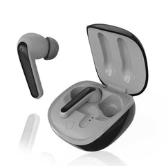 A Photo Of Porodo Soundtec Super Bass True Wireless Earbuds with ANC Mode - Black