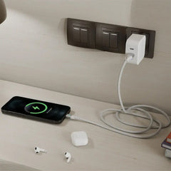 A Photo Of Porodo USB-A To USB-C Charging & Data Cable - Silver