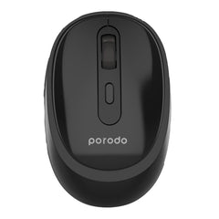 A Photo Of Porodo Wireless 2.4G+BT Keyboard with Pen/Phone Tray and Mouse - Black