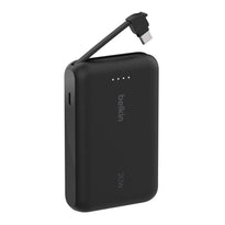 Belkin 10,000mAh Power Bank with Integrated USB-C Cable