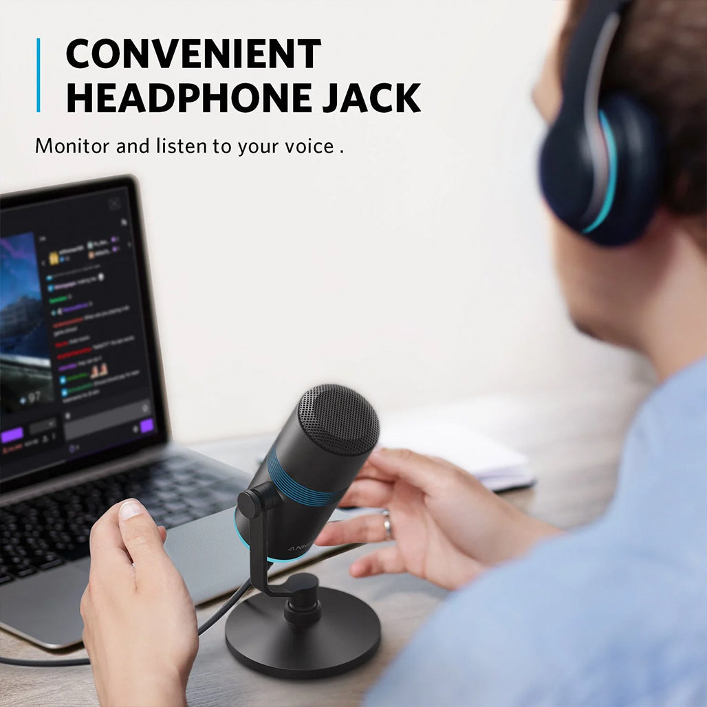 A Photo Of Anker PowerCast M300 USB Condenser Microphone