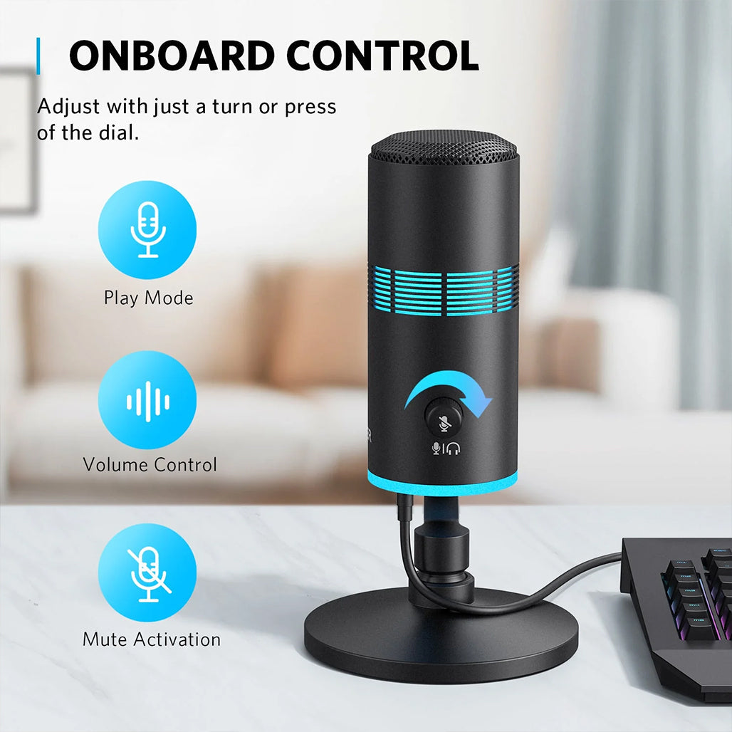 A Photo Of Anker PowerCast M300 USB Condenser Microphone