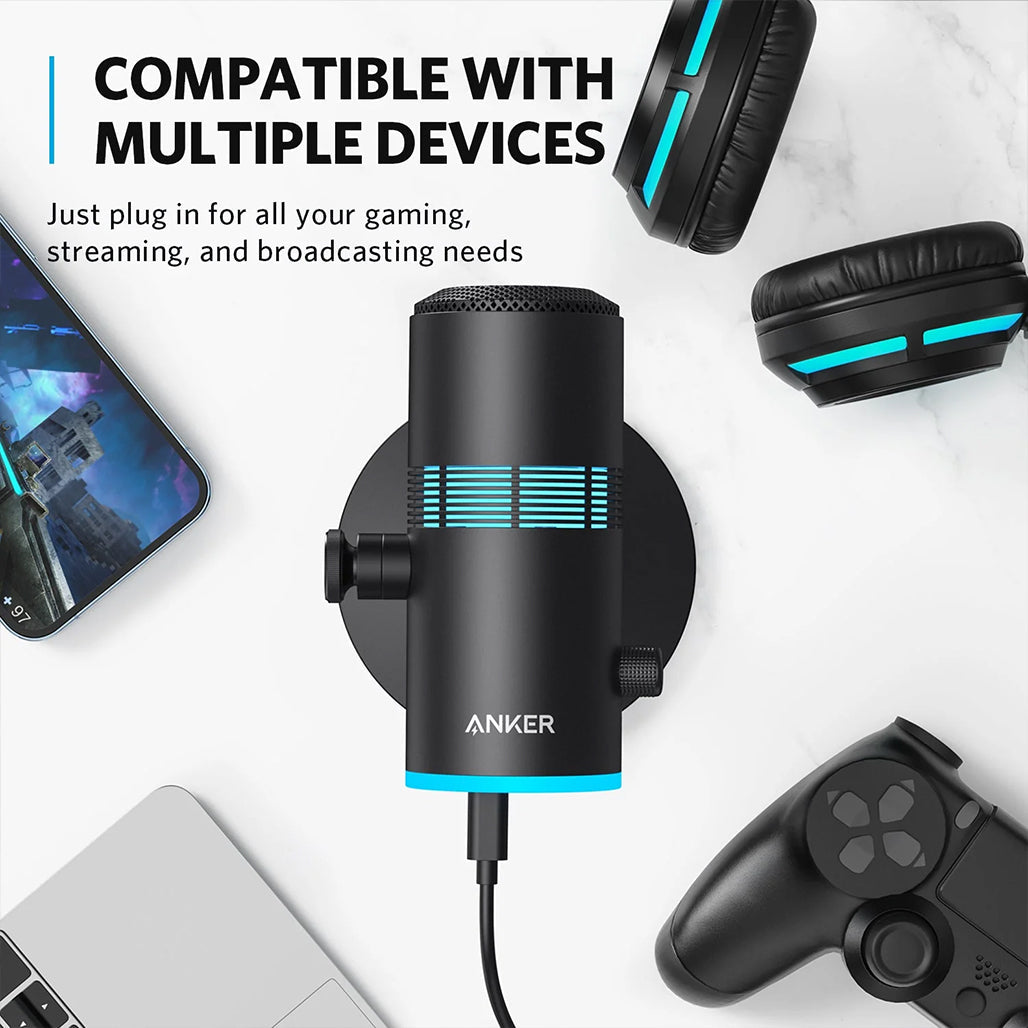A Photo Of Anker PowerCast M300 USB Condenser Microphone