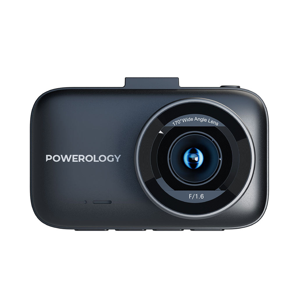 A Photo Of Powerology Dash Camera Ultra - 4K High-Resolution Dash Cam with 170° Wide Angle and Built-In Sensors