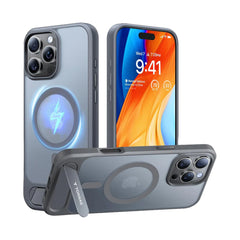A Photo Of Torras Pstand MagSafe Case for iPhone 16 Pro | Slim, Durable, and Magnetic Case with Adjustable Stand