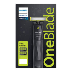 A Photo Of Philips Norelco OneBlade Hybrid Electric Trimmer & Shaver - QI1864/85