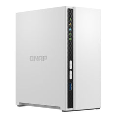 A Photo Of QNAP TS-233 2-Bay NAS with ARM Cortex-A55 Processor, 2GB RAM, Gigabit LAN, and USB 3.2 for RAID 0, 1, JBOD