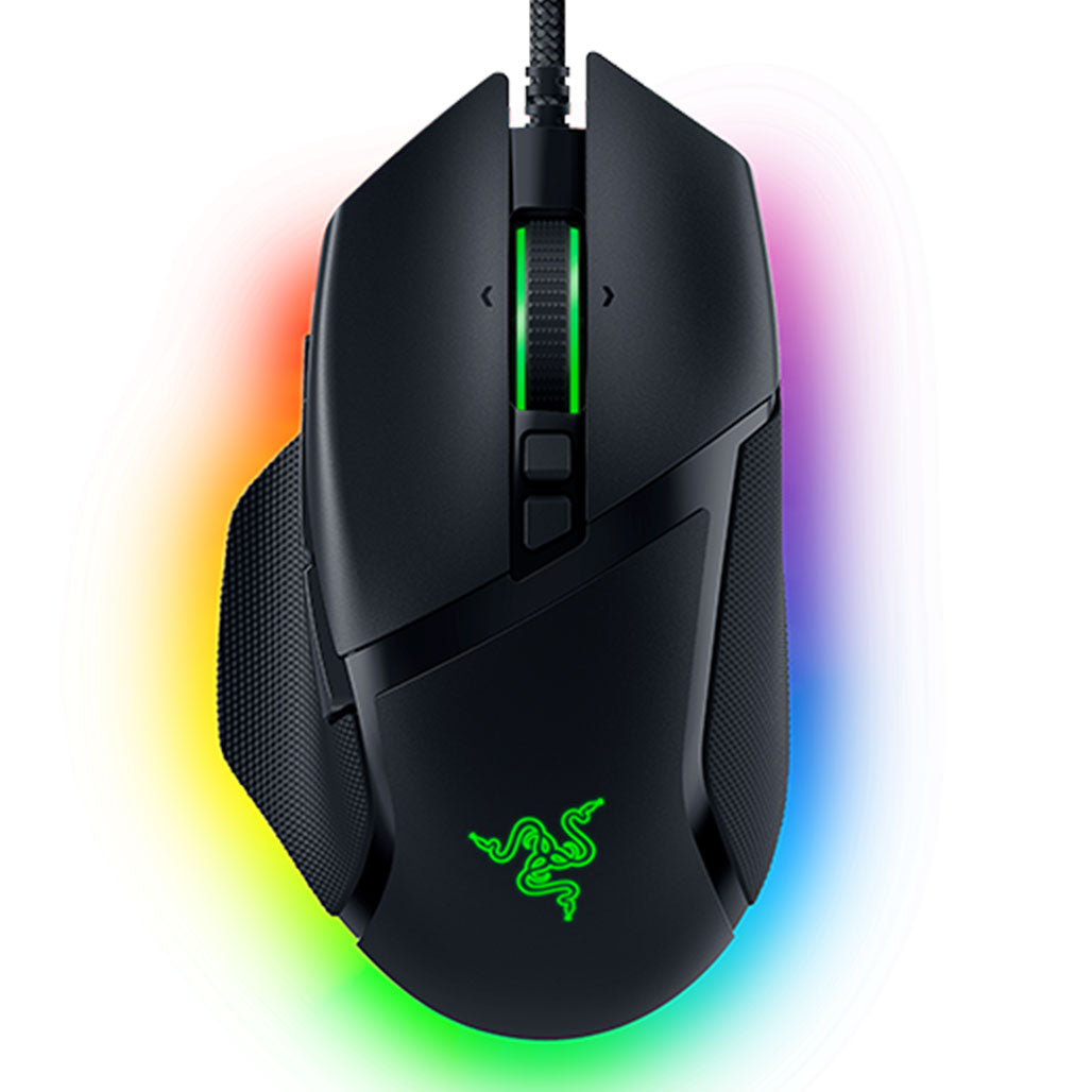 A Photo Of Razer Basilisk V3 Ergonomic Wired Gaming Mouse - 26,000 DPI, 11 Programmable Buttons, Razer Chroma RGB