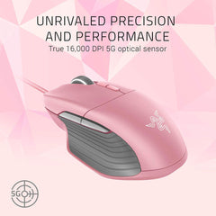 A Photo Of Razer Basilisk Wired Gaming Mouse - 16,000 DPI Optical Sensor, Customizable Chroma RGB, 8 Programmable Buttons