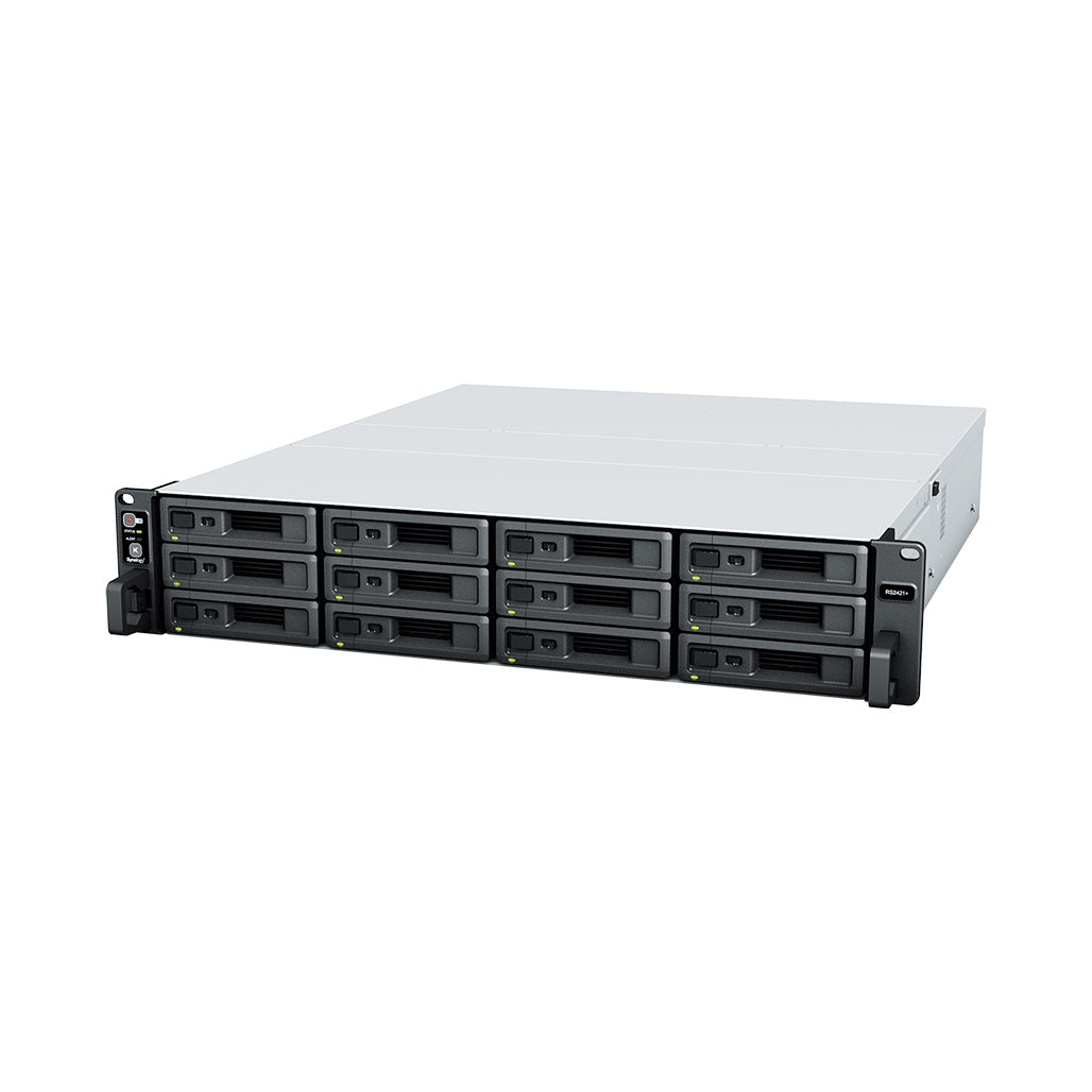 A Photo Of Synology 12-Bay NAS RackStation RS2421RP+ – High-Performance Rackmount Storage Solution