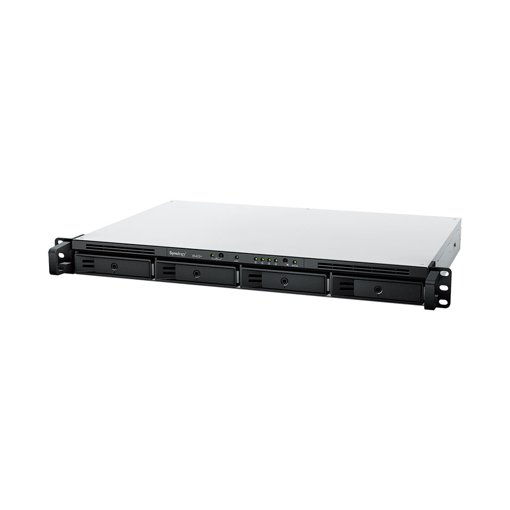 A Photo Of Synology 4-Bay NAS RackStation RS422+ | Compact 1U Rackmount Storage Solution