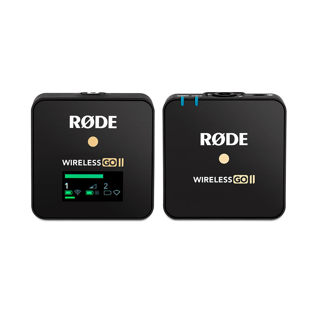 A Photo Of Rode Wireless Go II Compact Wireless Microphone System with Dual Channel Support and Rechargeable Batteries
