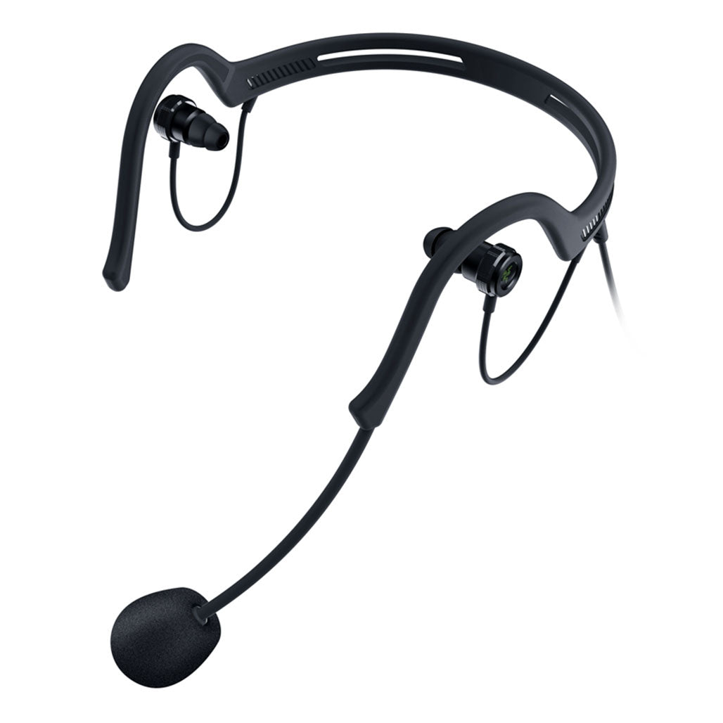 A Photo Of Razer Ifrit In-Ear Headset with Razer USB Audio Enhancer - Compact Broadcasting Solution for Streamers