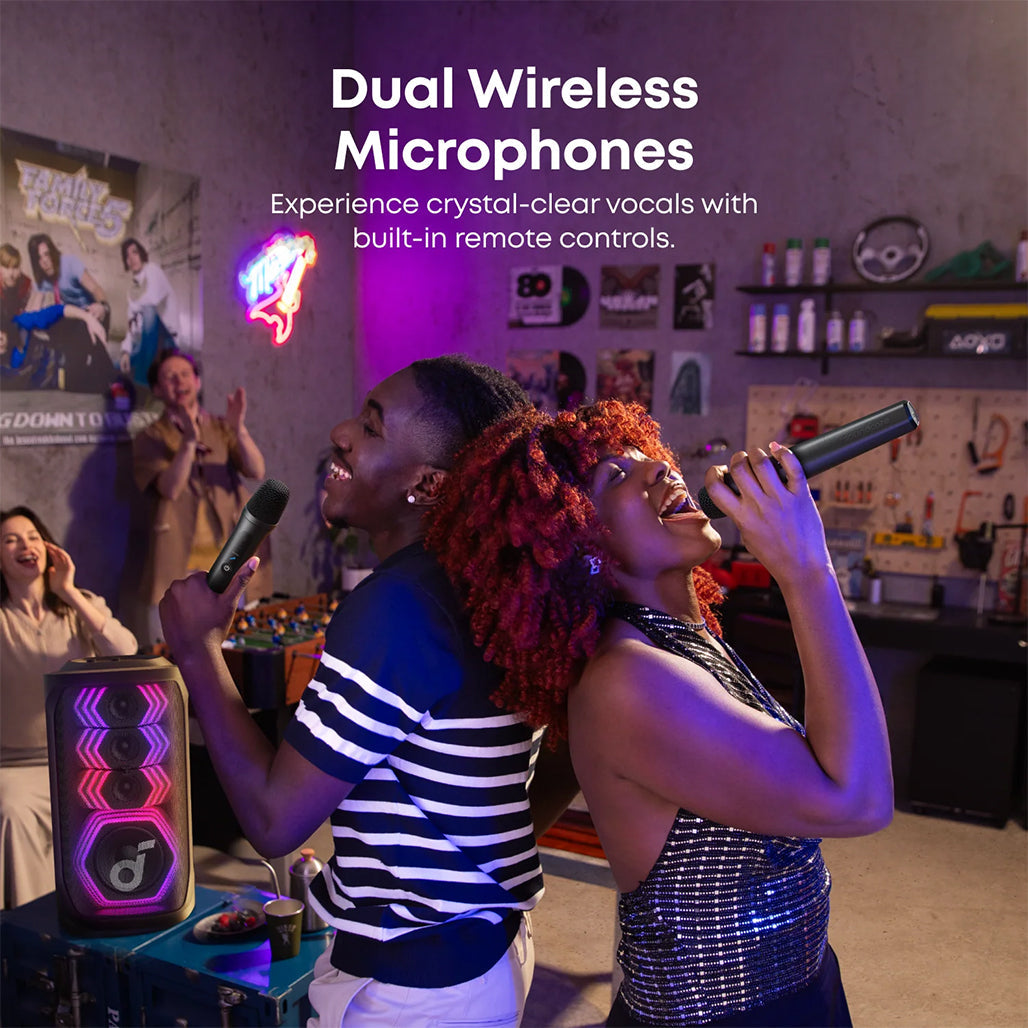 A Photo Of Anker Soundcore Rave 3S | AI Karaoke Party Speaker with 200W Sound