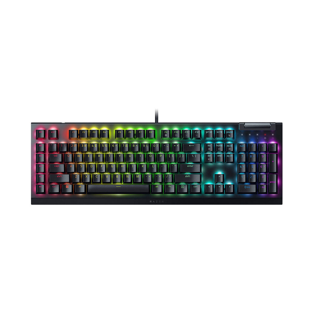 A Photo Of Razer BlackWidow V4 X - Wired Full-Size Mechanical Gaming Keyboard with Green Switches