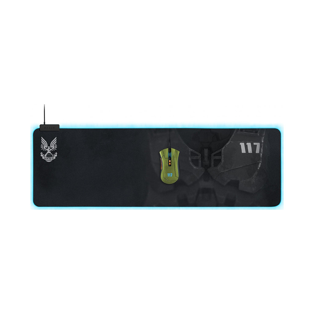 A Photo Of Razer Goliathus Extended Chroma – Halo Infinite RGB Gaming Mouse Pad