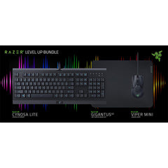 A Photo Of Razer Level Up Bundle: Cynosa Lite Keyboard, Gigantus V2 Medium MousePad, and Viper Mini Mouse