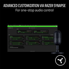 A Photo Of Razer Seiren V3 Mini – Ultra-Compact USB Microphone with Tap-to-Mute Function for Gaming and Streaming