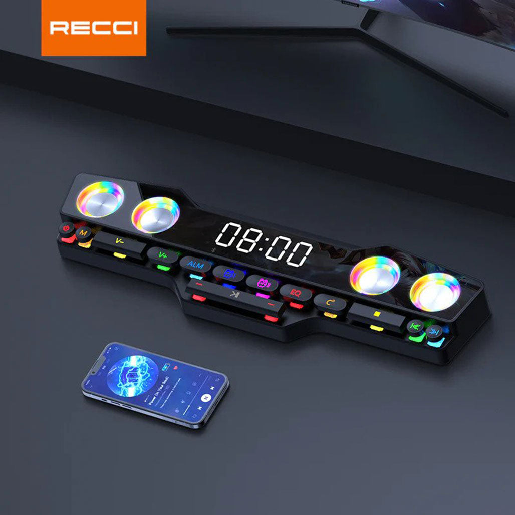 A Photo Of Recci E-Sports Wireless Speaker colorful lights HIFI-level sound