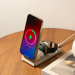A Photo Of Native Union Rise 3-in-1 Magnetic Wireless Charger