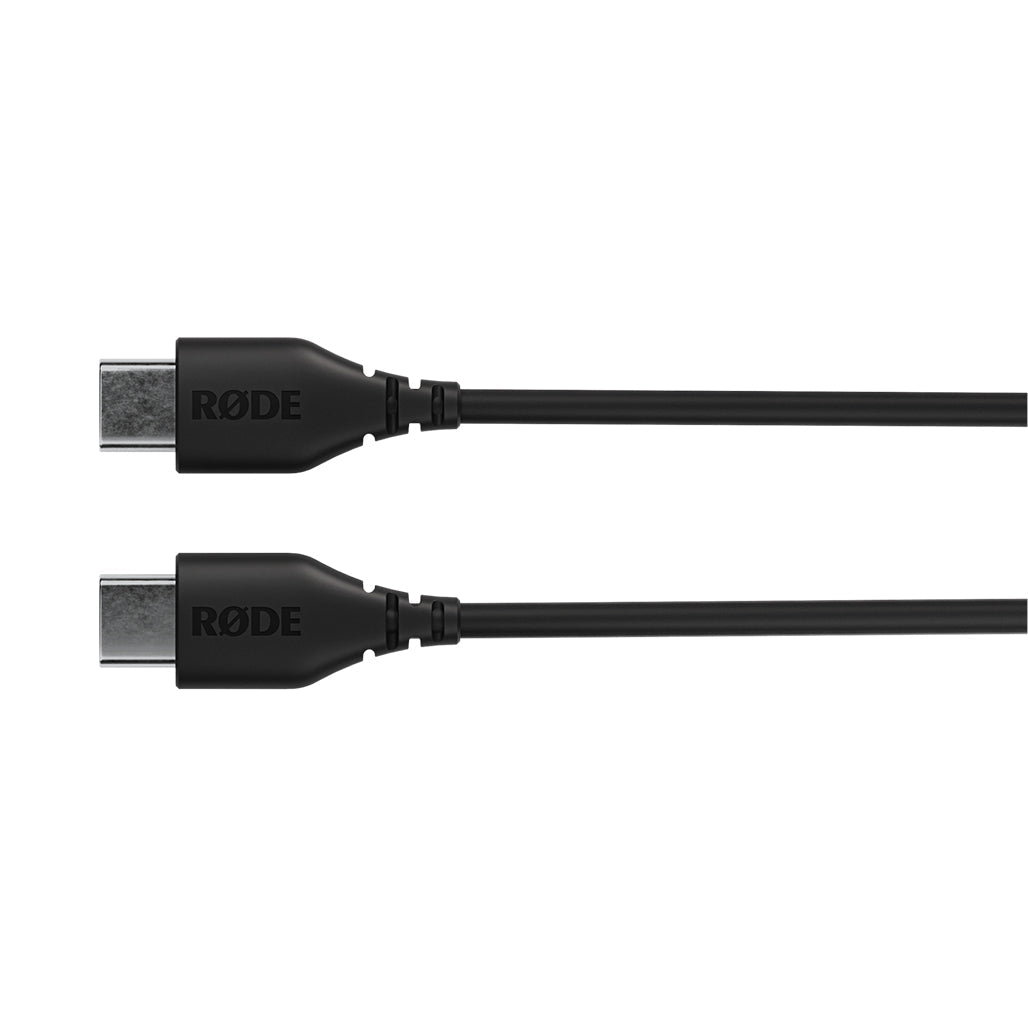 A Photo Of Rode SC22 30cm USB-C to USB-C Cable – Premium 1ft Black Accessory