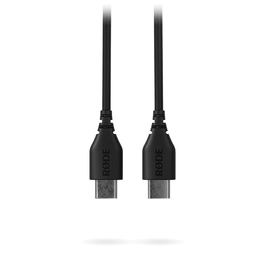 A Photo Of Rode SC22 30cm USB-C to USB-C Cable – Premium 1ft Black Accessory