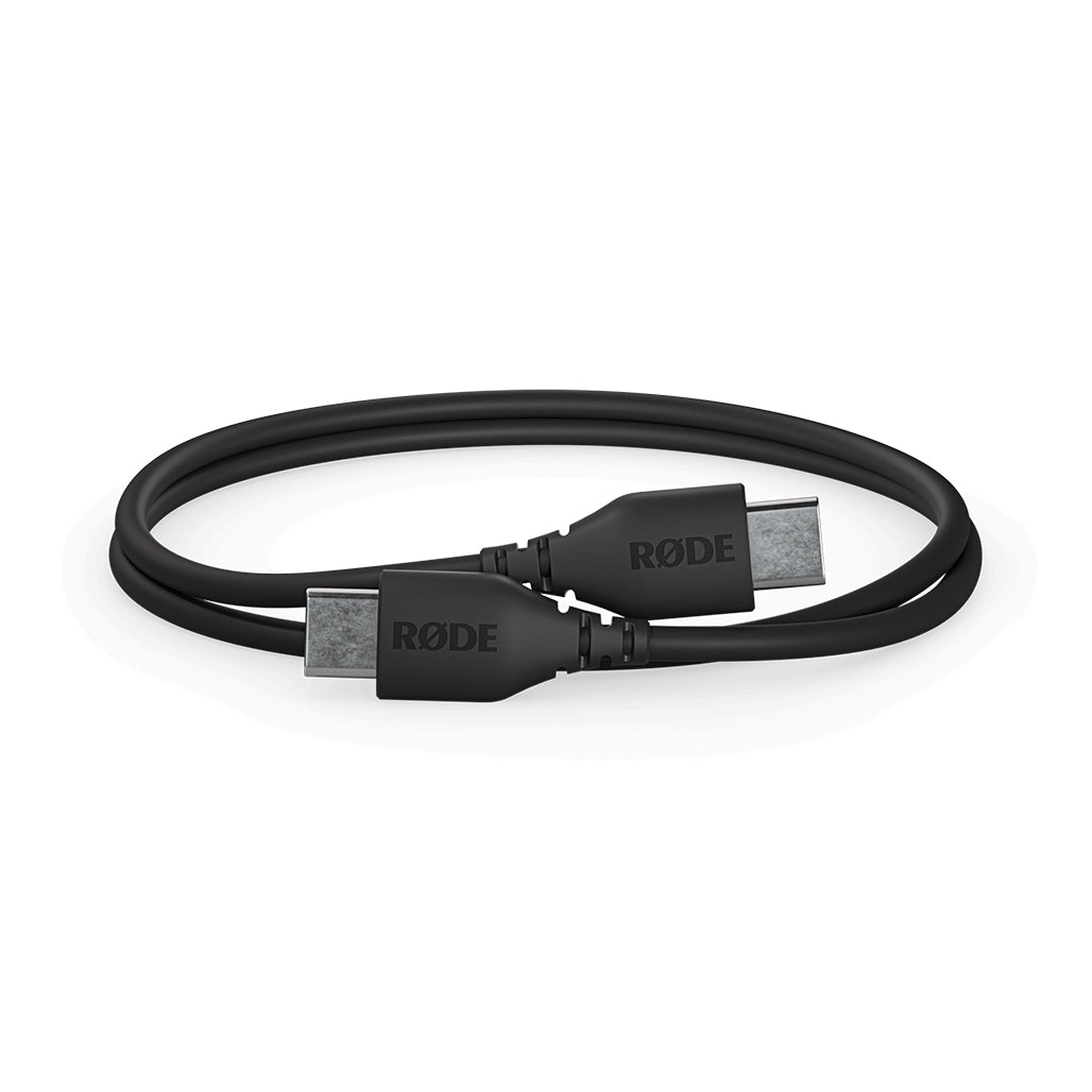 A Photo Of Rode SC22 30cm USB-C to USB-C Cable – Premium 1ft Black Accessory