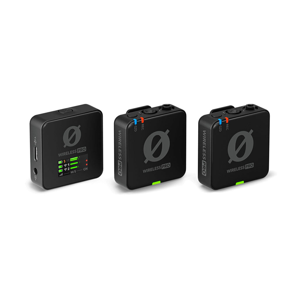 A Photo Of Rode Wireless PRO - Compact Wireless Microphone System with 32-bit Float Recording and Timecode Sync