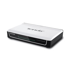 A Photo Of Tenda S16 16-Port Fast Ethernet Switch – Unmanaged 10/100 Mbps for Home & Office Networks