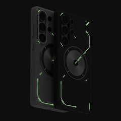 A Photo Of AULUMU S25 Frosted Case for Galaxy S25 Ultra – Glow-in-the-Dark