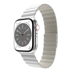 A Photo Of Mageasy SKIN Silicone Magnetic Apple Watch Band 38mm/40mm/41mm - White | Waterproof & Sweat-Resistant