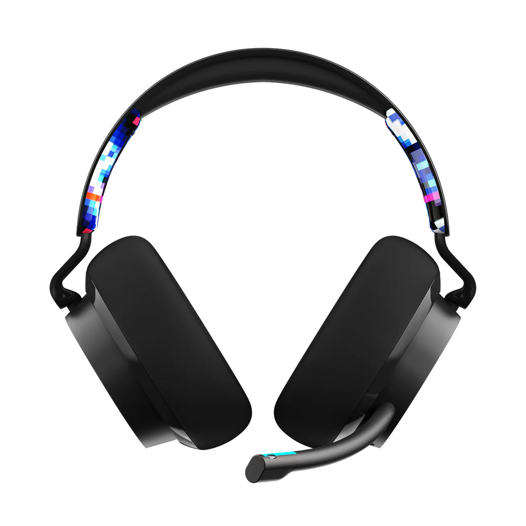 A Photo Of Skullcandy SLYR Pro Over-Ear Noise Cancelling Headphones - Blue Digi-Hype | 50mm Drivers, Clear Voice Smart Mic, USB-C & 3.5mm