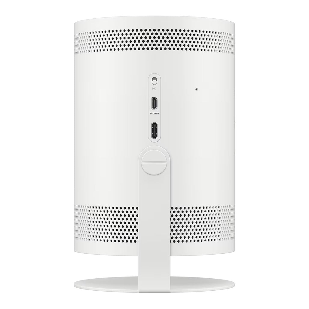 A Photo Of Samsung The Freestyle LSP3B Portable Projector - Compact 1080p HD Projector with 360° Sound, Auto Focus, and Smart TV Features