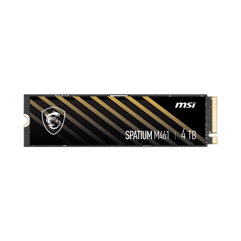 A Photo Of MSI Spatium M461 4TB PCIe 4.0 NVMe M.2 SSD - Ultra-High-Speed Storage for Maximum Capacity