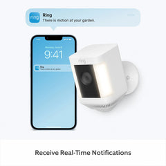 A Photo Of Ring Spotlight Cam Plus Battery - Weather-Resistant Outdoor Security Camera