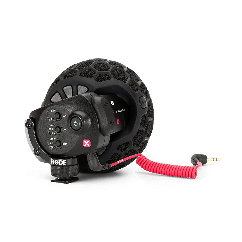 A Photo Of Rode Stereo VideoMic X – Broadcast-Grade Stereo On-Camera Microphone with XLR and 3.5mm Outputs