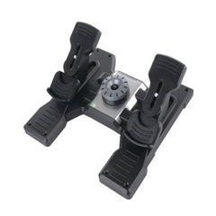A Photo Of Saitek Rudder Pedals - Flight Pedals with Toe Brakes