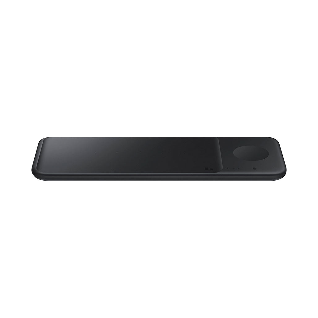 A Photo Of Samsung Wireless Charger Trio - Black | 3-in-1 Fast Charging Pad for Phone, Galaxy Watch, and Earbuds