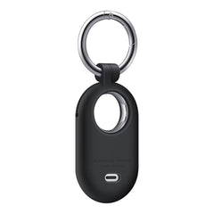A Photo Of Samsung Silicone Case for SmartTag2 - Black | Secure and Stylish Protection