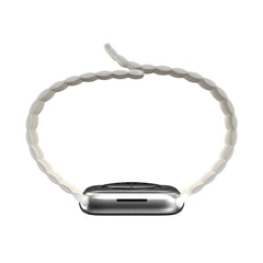 A Photo Of Mageasy SKIN Silicone Magnetic Apple Watch Band 44mm/45mm/49mm - White | Waterproof & Sweat-Resistant