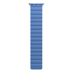 A Photo Of Mageasy SKIN Silicone Magnetic Apple Watch Band 44mm/45mm/49mm - Blue | Waterproof & Sweat-Resistant