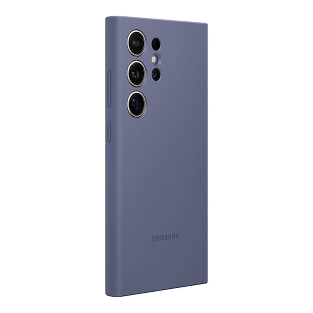 A Photo Of Samsung Galaxy S24 Ultra Silicone Case - Violet | EF-PS928TVEGUS