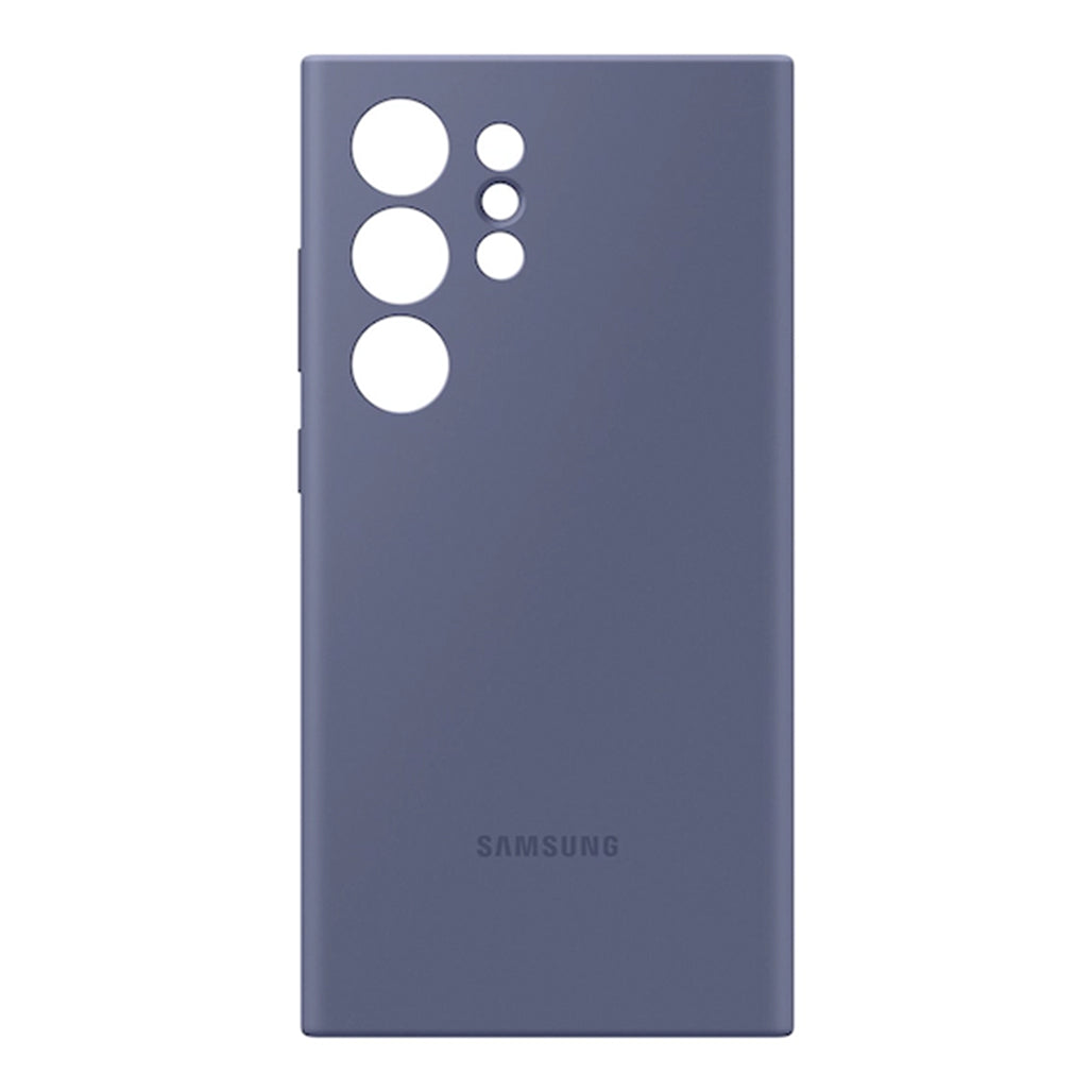 A Photo Of Samsung Galaxy S24 Ultra Silicone Case - Violet | EF-PS928TVEGUS
