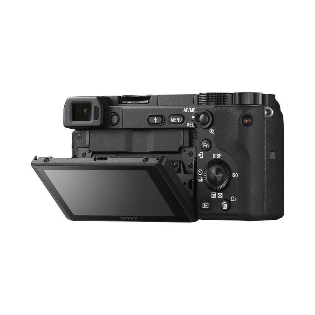 A Photo Of Sony Alpha a6400 Mirrorless Camera with 16-50mm Lens – 24.2MP, 11FPS, 4K Video, Real-time Eye-AF