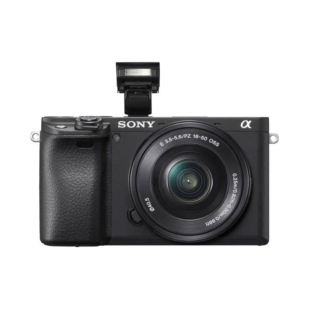A Photo Of Sony Alpha a6400 Mirrorless Camera with 16-50mm Lens – 24.2MP, 11FPS, 4K Video, Real-time Eye-AF